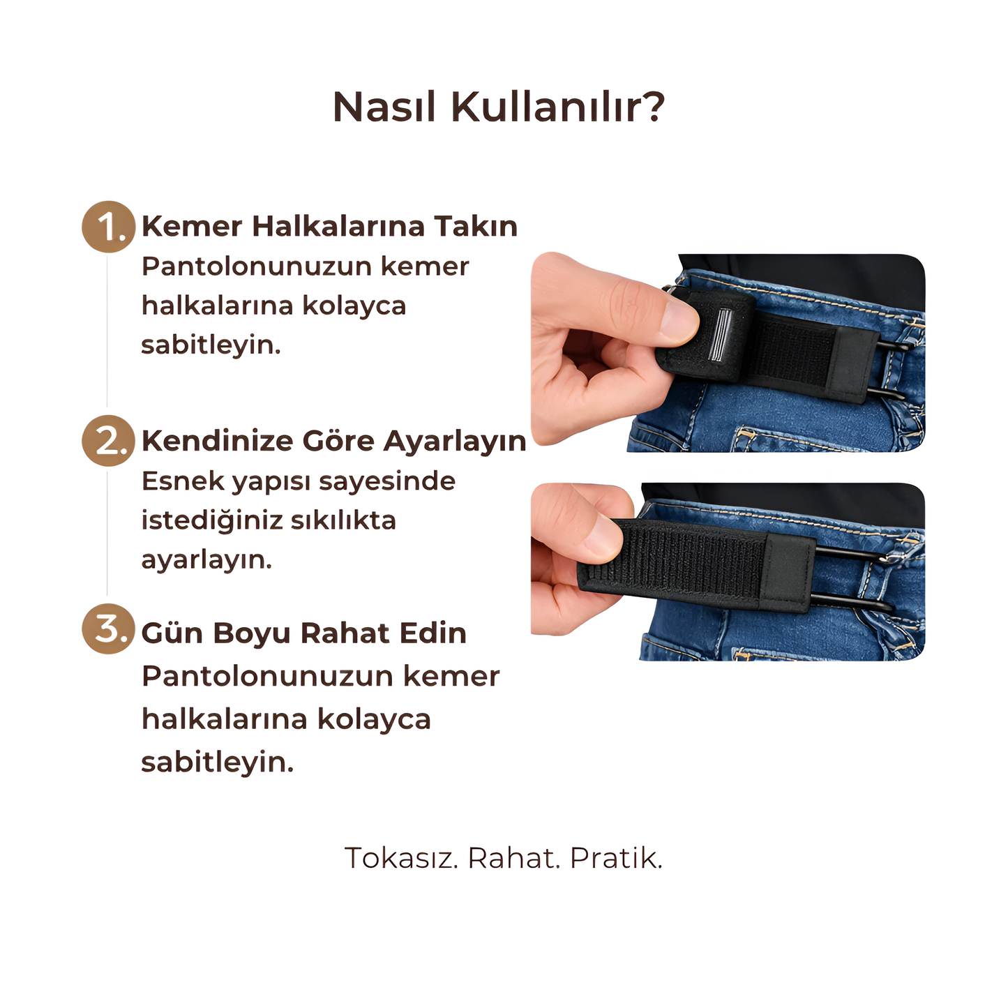 Movelra™ Premium Tokasız Kemer