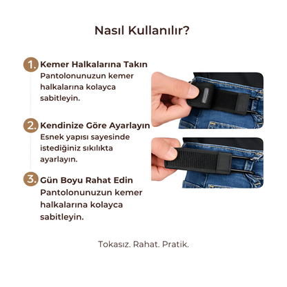 Movelra™ Premium Tokasız Kemer
