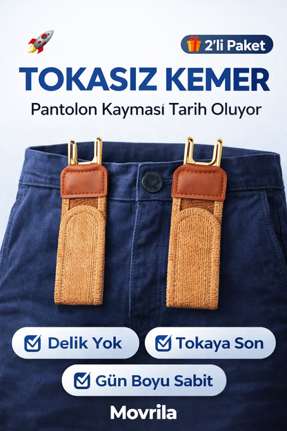 Movelra™ Premium Tokasız Kemer